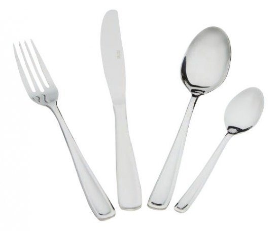 סט סכו"ם נירוסטה 24 חלקים – Soltam Nina, כסוף