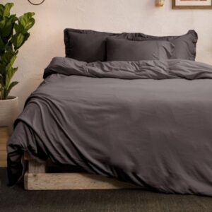 115043_b_1.jpg ציפה לשמיכה זוגית ג'רסי 100% כותנה 200x220 ס"מ מבית Vardinon – אפור כהה