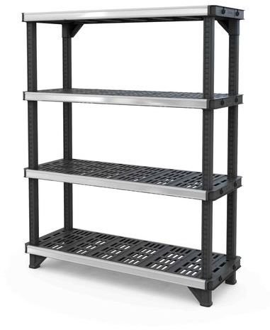 מדפים Keter FUSED – שחור/כסוף