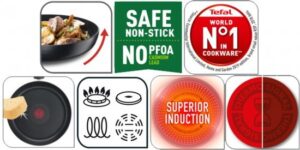 סיר סוטאז' 28 ס''מ + מכסה זכוכית – Tefal Trattoria, שחור