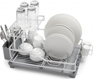 מתקן לייבוש כלים דו קומתי אלומיניום + מתלה – Arcosteel 55x38