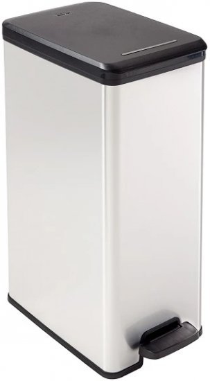 פח דוושה 40 ליטר דקו – כתר, כסוף