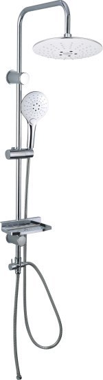 178204_b_1.jpg מוט פינוק 95 ס"מ עם ראש מקלחת עגול 3 מצבים Aquila ים