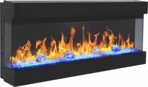 קמין חשמלי עם שלט 50 אינץ Aflamo Imperial 50 1500W - צבע שחור