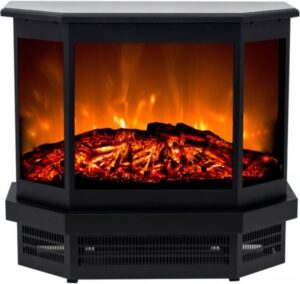 קמין חשמלי רצפתי Aflamo Cortez 1500W - צבע שחור