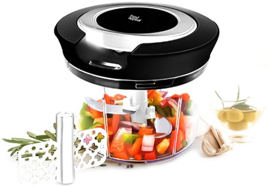 קוצץ ירקות ידני – Food Appeal, שחור