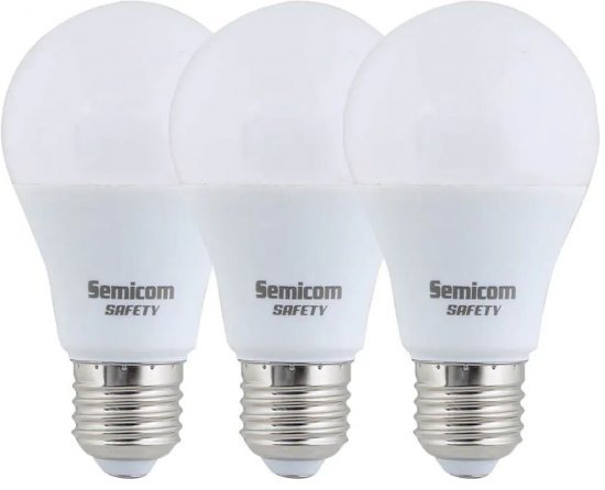 3 נורות לד GPlus 12W SAFETY E27 A60 – גוון אור 6000K