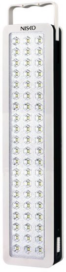 תאורת חירום נטענת ניידת 60 נורות לד עם סוללת ליתיום NISKO