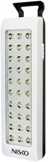 190097_b_1.jpg תאורת חירום נטענת ניידת 30 נורות לד עם סוללת ליתיום 24 שעות NISKO