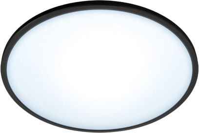 מנורה צמודת תקרה חכמה Wiz SuperSlim 16W – גוון אור מתכוונן 2700K-6500K, צבע שחור