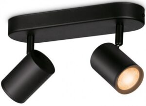 194391_b_1.jpg גוף תאורה חכם מתכוונן Wiz 2x5W WIFI+BLU+RGB גוון אור מתכוונן 2200K-6500K צבע שחור