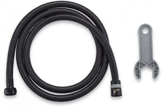 צינור אמבט נמתח עם דופן כפולה 1.5 מטר Aquila – צבע שחור