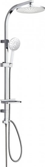 201395_b_1.jpg מוט פינוק עם ראש מקלחת עגול 105 ס"מ Aquila Shiraz - צבע נירוסטה