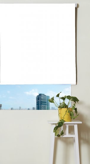 וילון גלילה האפלה כפול 120x160 ס"מ מבית Homestyle – לבן