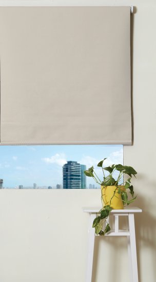 וילון גלילה האפלה כפול 100x160 ס"מ מבית Homestyle – בז'