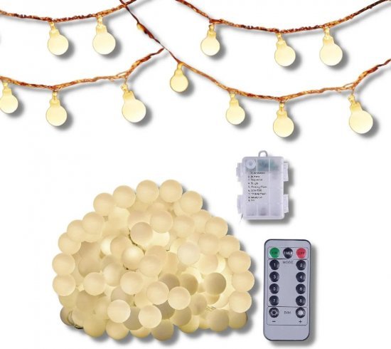 גרילנדת LED עם שלט באורך 10 מטרים לקמפינג I-CAMP