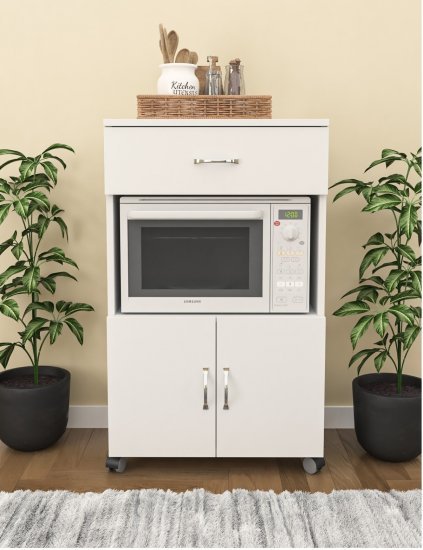 ארונית שרות רב תכליתית דגם Odelia מבית Tudo Design - צבע לבן