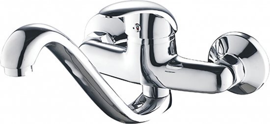 ברז קיר פיית נחש ארוכה Aquila Atlantic – צבע כרום