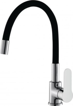 ברז פרח לכיור עם פיית גומי Aquila Duck – צבע שחור