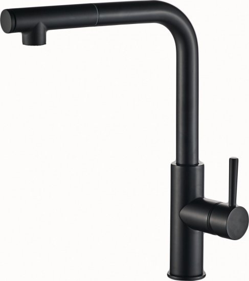 ברז מטבח נשלף Aquila Premium Clod – צבע שחור מט