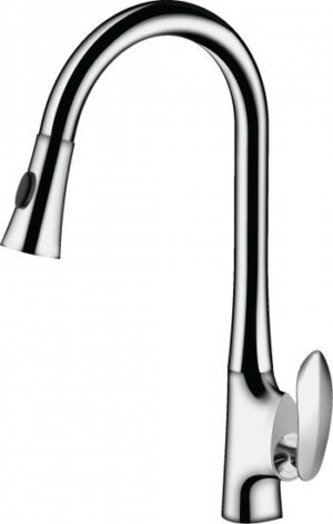 ברז מטבח נשלף עם פיית פעמון Aquila Premium Mary - צבע כרום