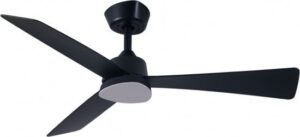 מאוורר תקרה Star 9 בגודל 44'' עם גוף תאורה ושלט - צבע שחור