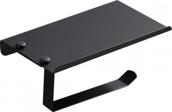 מתלה נייר טואלט עם מדף Aquila Elrom – צבע שחור