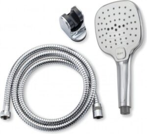 ערכת רחצה עם מזלף 3 מצבי זרימה Aquila Yanay – צבע כסוף