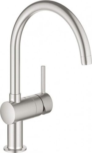 ברז לכיור עם ידית GROHE דגם Minta – צבע SuperSteel