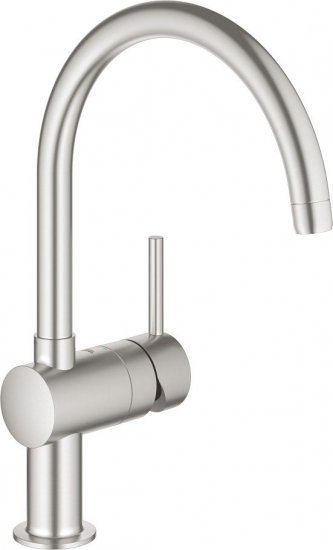 ברז לכיור עם ידית GROHE דגם Minta – צבע SuperSteel