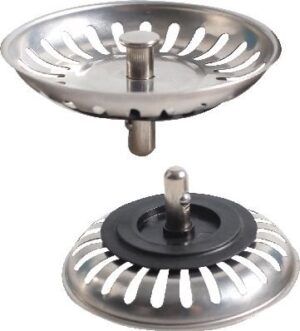 ונטיל נירוסטה לכיור אמריקאי 79 מ"מ Aquila Nick