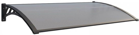 גגון גשם לדלת / חלון 80x150 Canada C Garden Top - שחור/שקוף