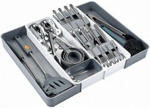 ארגונית לסכו"ם מתכווננת – Bpatent, לבן/אפור