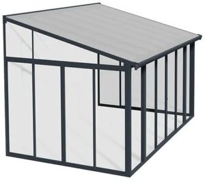 פרגולה אלומיניום סגורה עם קירוי שקוף SanRemo 3x4.4