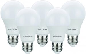 סט 5 נורות 29W E27 A90 LED מבית WELLMAX SAMSUNG – גוון אור 3000K