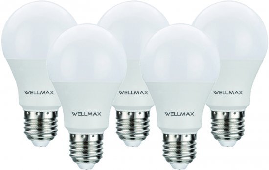 סט 5 נורות 29W E27 A90 LED מבית WELLMAX SAMSUNG – גוון אור 3000K