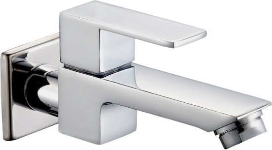 ברז קיר מים קרים מרובע דגם 12 מבית Aquila – צבע כרום