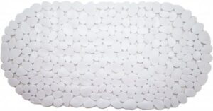 242233_b_1.jpg שטיחון אמבט PVC למניעת החלקה דגם חלוקי נחל אליפטי מבית Aquila – מידה 68×35 ס"מ