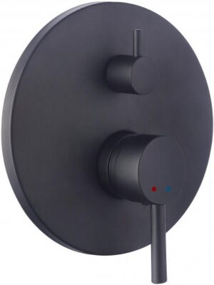 ברז אינטרפוץ 4 דרך דגם Passero מבית Aquila – צבע שחור מט