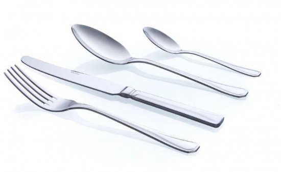 סט סכו"ם 24 חלקים – Soltam Amber, כסוף