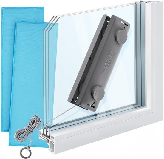 מנקה חלונות מגנטי Tyroler Glider R1 לעובי 4-8 מ״מ