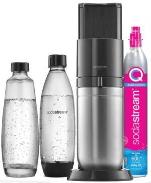 מכשיר סודה + מיכל גז Quick Connect + בקבוק 1 ליטר – Sodastream DUO, שחור