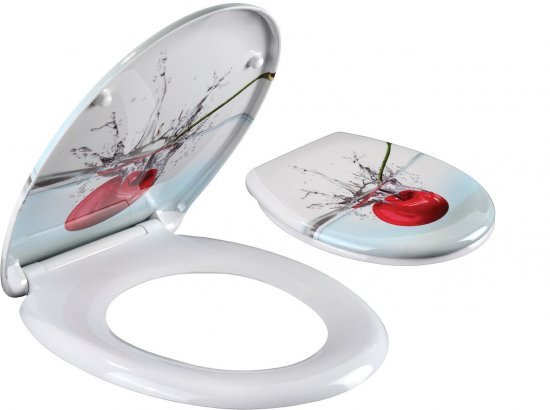 מושב אסלה טריקה שקטה דגם דובדבן מבית Aquila