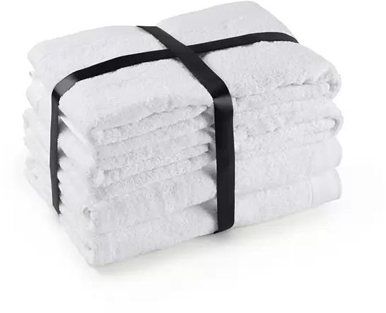 מארז 6 מגבות (4 מגבות פנים + 2 מגבות גוף) 100% כותנה דגם Mirabel מבית ערד טקסטיל – לבן