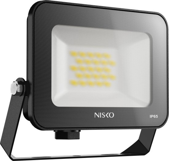 תאורת הצפה NISKO EAGLE 20W LED IP65 – גוון אור חם 3000K – צבע שחור