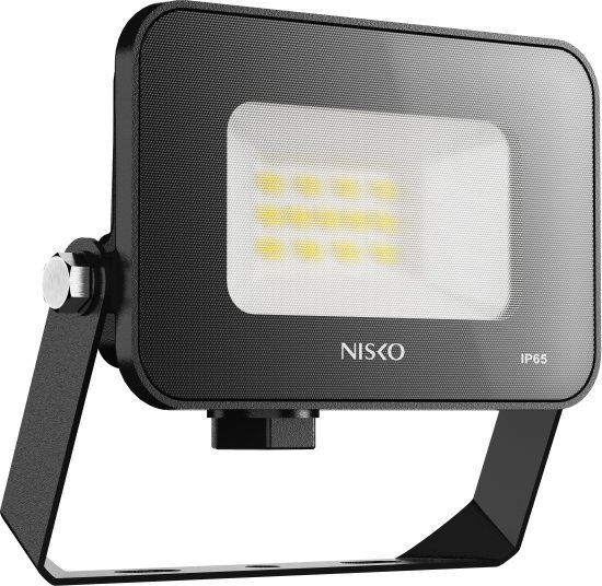 תאורת הצפה NISKO EAGLE 10W LED IP65 – גוון אור חם 3000K – צבע שחור