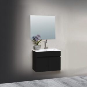 263317_b_1.jpg ארון אמבטיה תלוי ברוחב 60 ס"מ עם כיור משטח ומראה מרחפת דגם פואמה מבית MATINA – צבע שחור מט