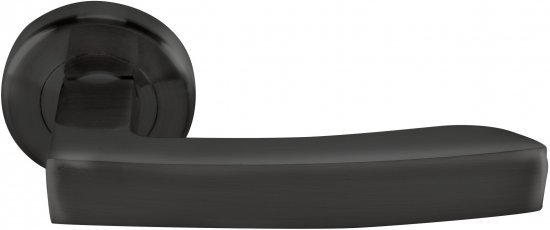 ידית דלת פנים דגם אתונה + זוג רוזטות תפוספנוי מבית Yale צבע שחור