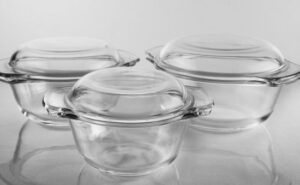 מארז 3 סירים אפייה והגשה מזכוכית מחוסמת – Soltam, כולל מכסים