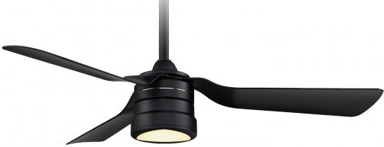 מאוורר תקרה Star 4 Pro בגודל 44'' עם גוף תאורה וכולל שלט רחוק - צבע שחור